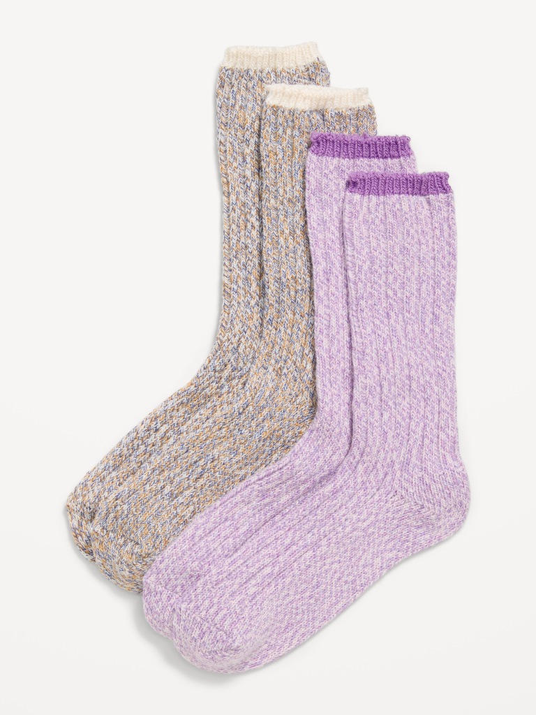 Chaussettes pour bottines jaspées pour fille (paquet de 2)