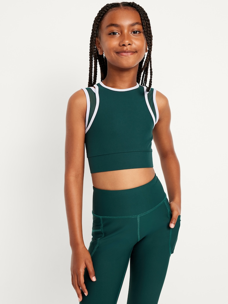 PowerSoft Strappy Longline Sports Bra for Girls