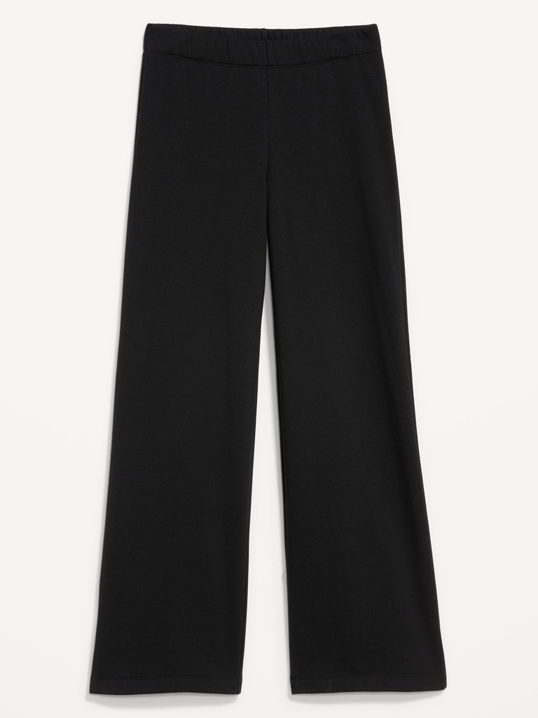 High-Waisted Fleece-Lined Super Wide-Leg Pants