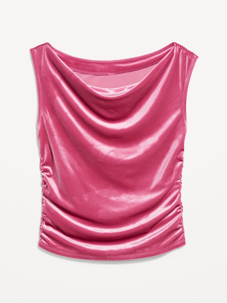 Velvet Ruched Top