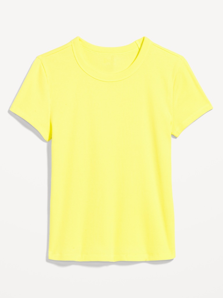 T-shirt court moulant