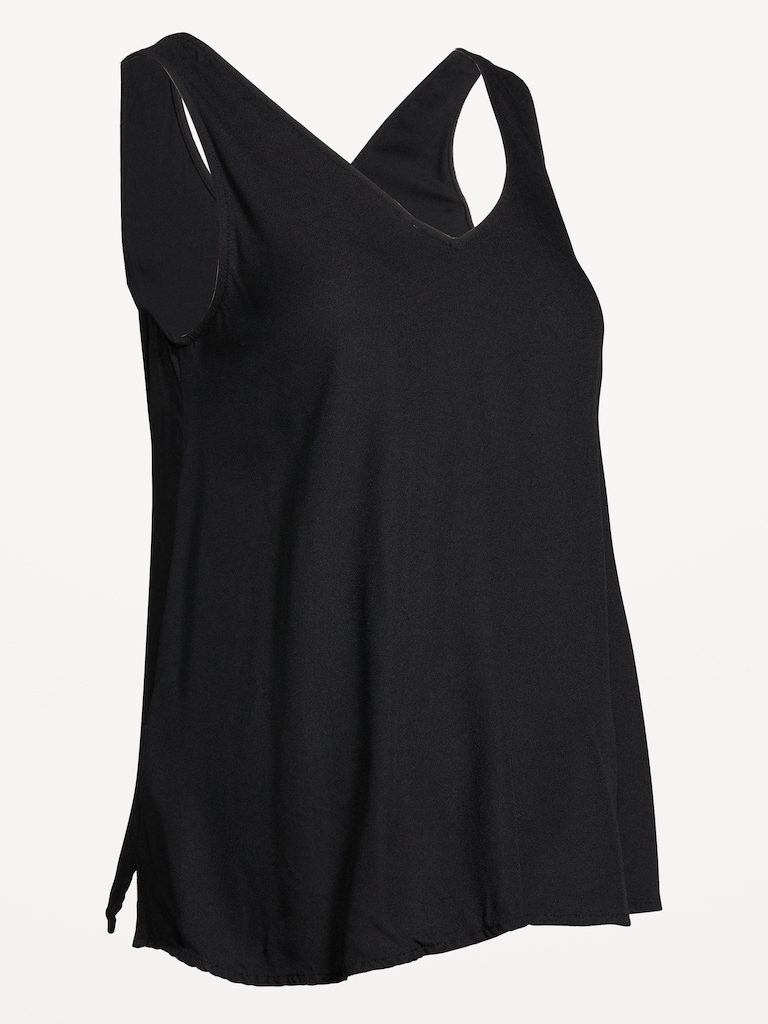 Maternity Crepe Shell Tank