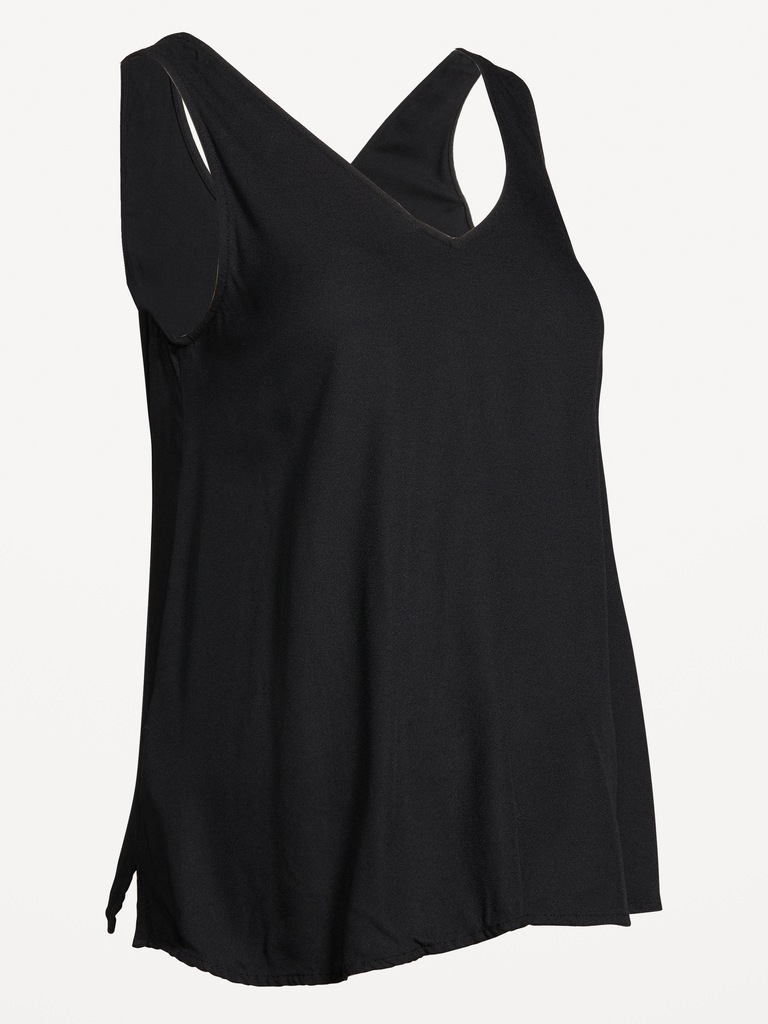 Maternity Crepe Shell Tank