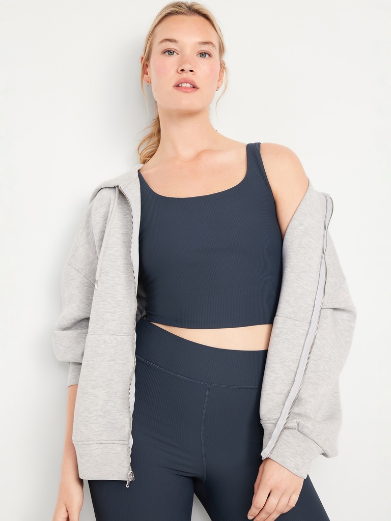 Light Support PowerSoft Rib Longline Sports Bra