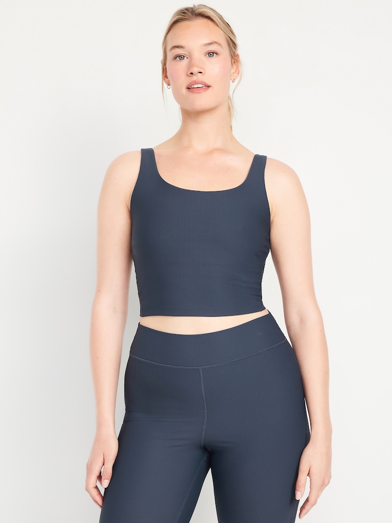 Light Support PowerSoft Rib Longline Sports Bra