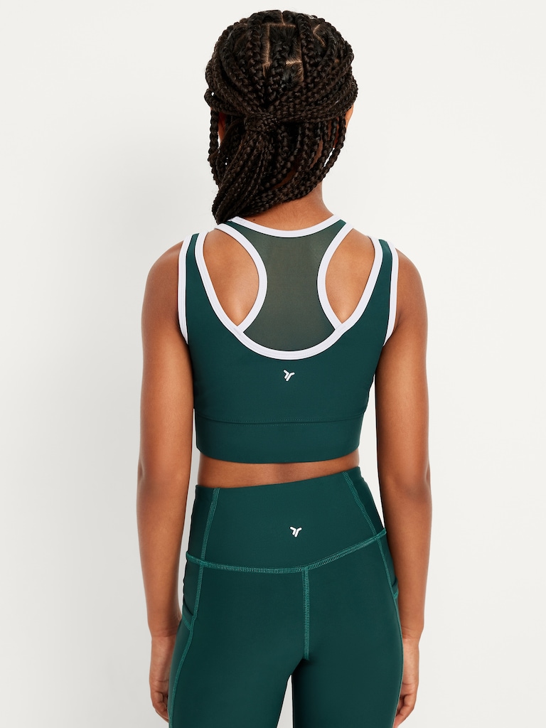 PowerSoft Strappy Longline Sports Bra for Girls