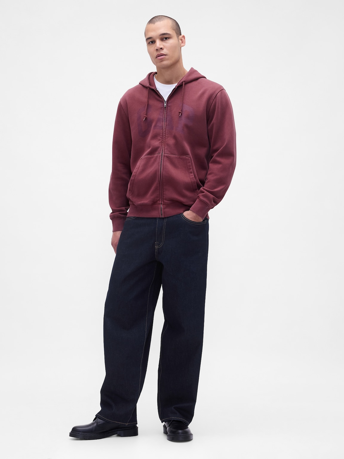 Adult VintageSoft Arch Logo Full-Zip Hoodie