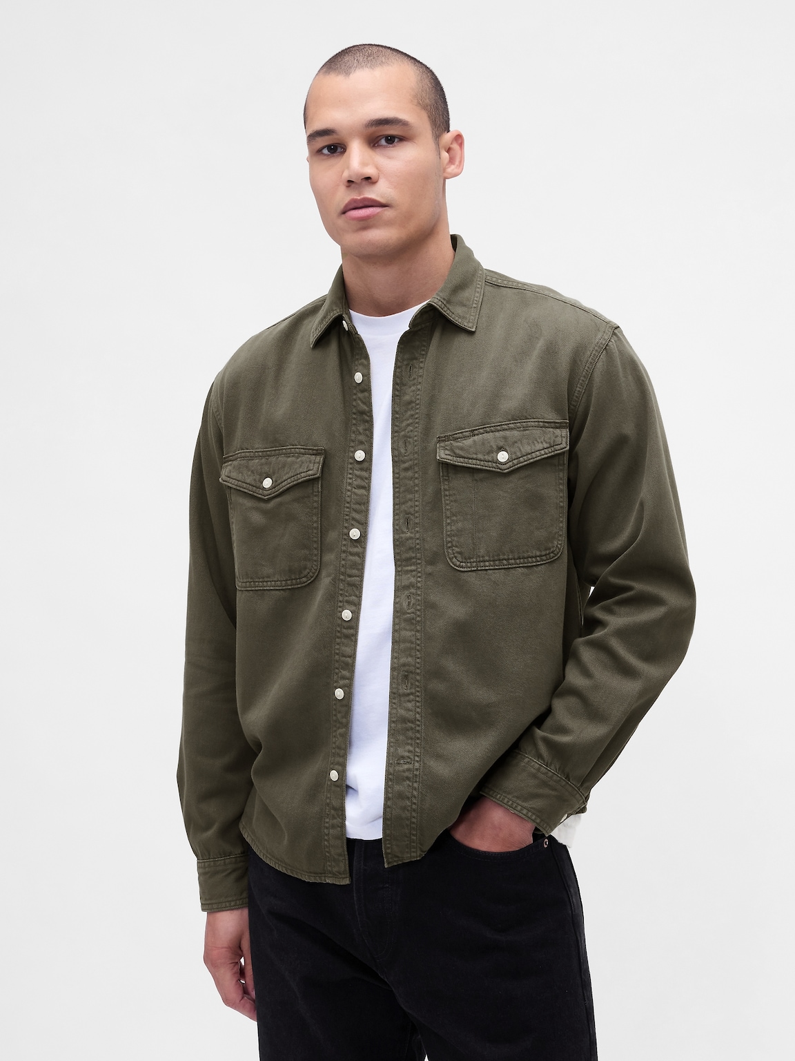 UltraSoft Denim Relaxed Shirt