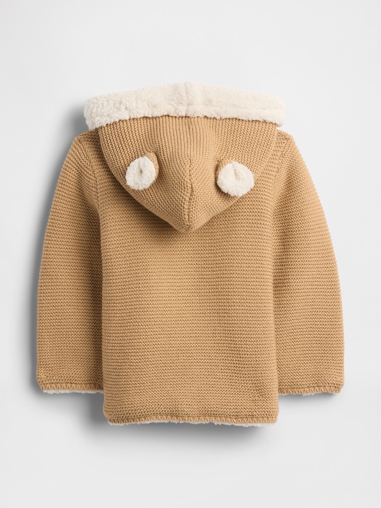 Baby Sherpa-Lined Hooded Sweater