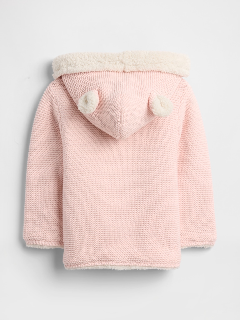 Baby Sherpa-Lined Hooded Sweater