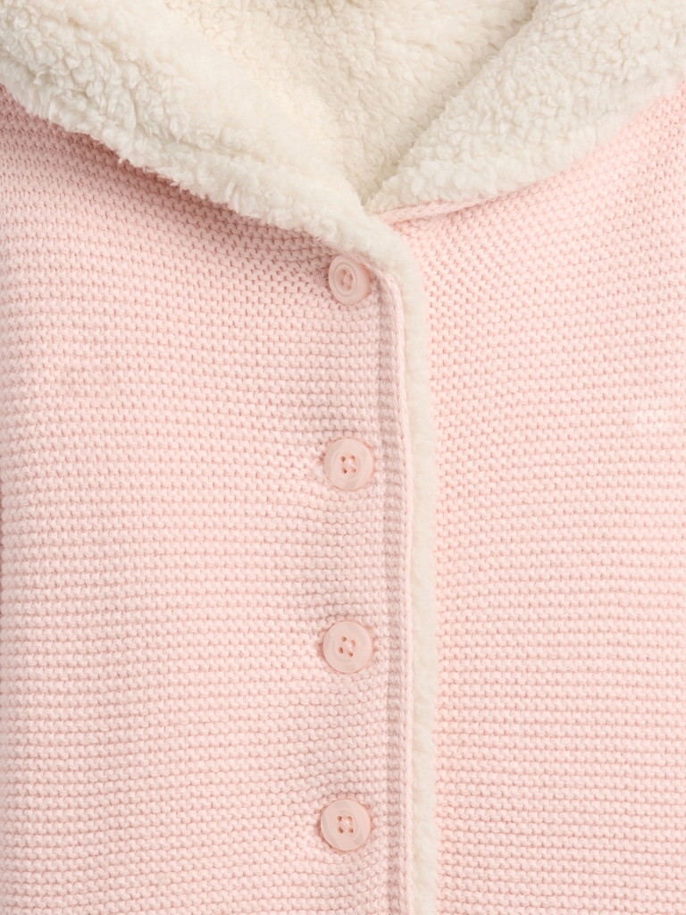 Baby Sherpa-Lined Hooded Sweater