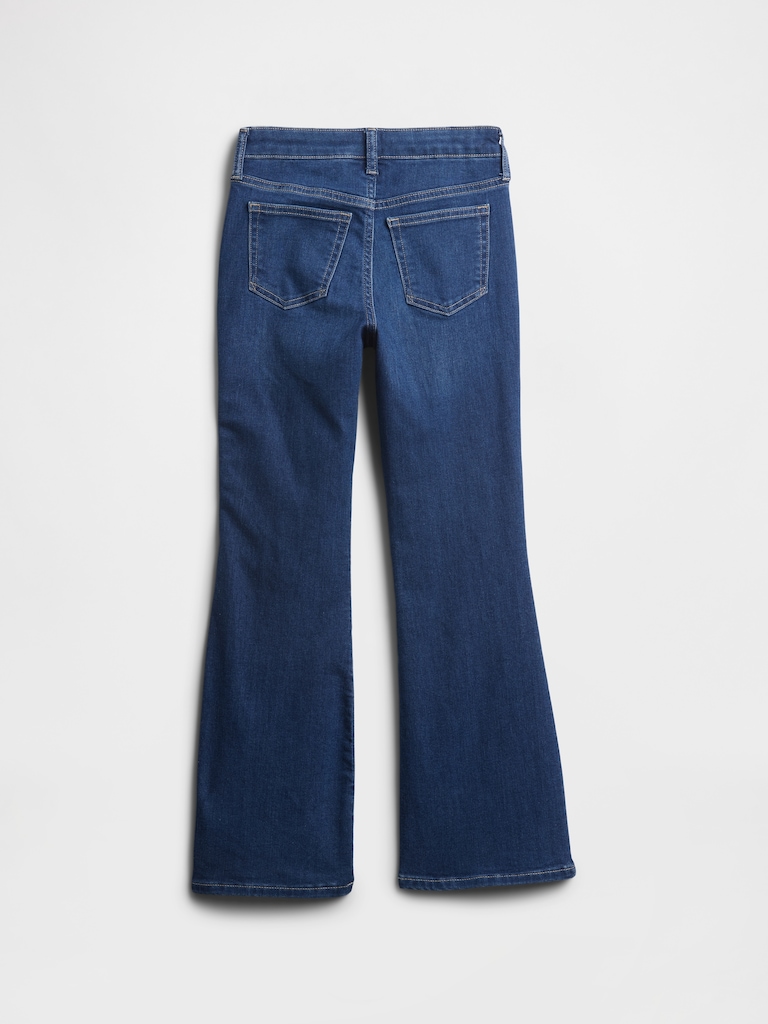 Kids High Rise Studded '70s Flare Jeans