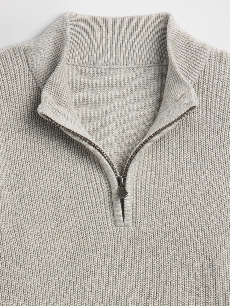 Kids Half-Zip Mockneck Sweater