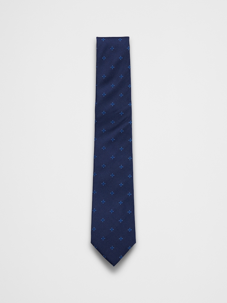 Navy Location Point Tie