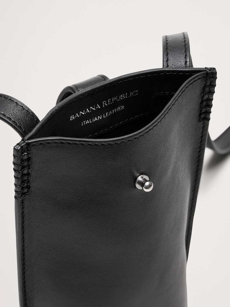 Italian Leather Crossbody Pouch