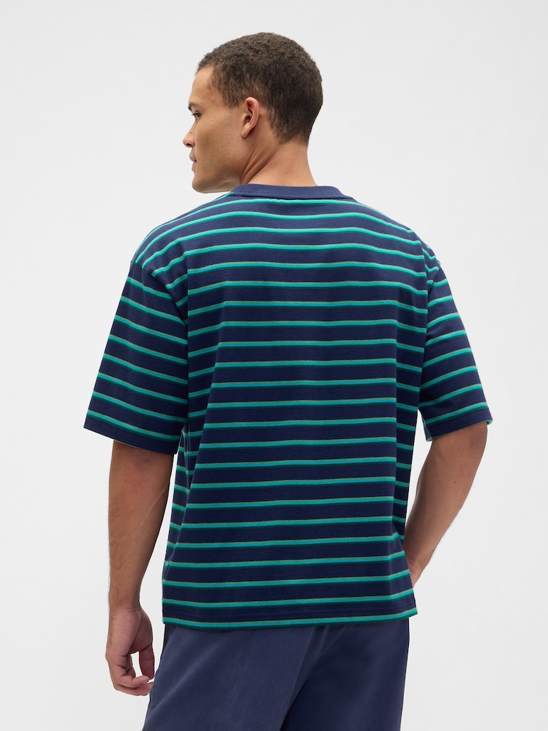Vintage Soft Stripe Boxy T-Shirt