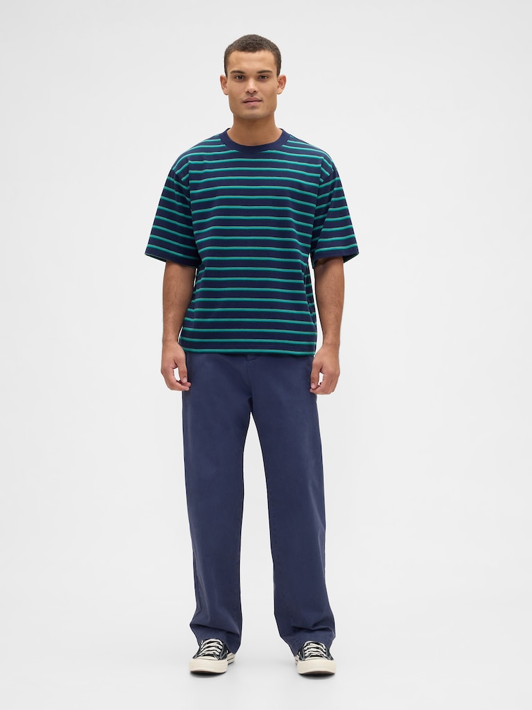 Vintage Soft Stripe Boxy T-Shirt