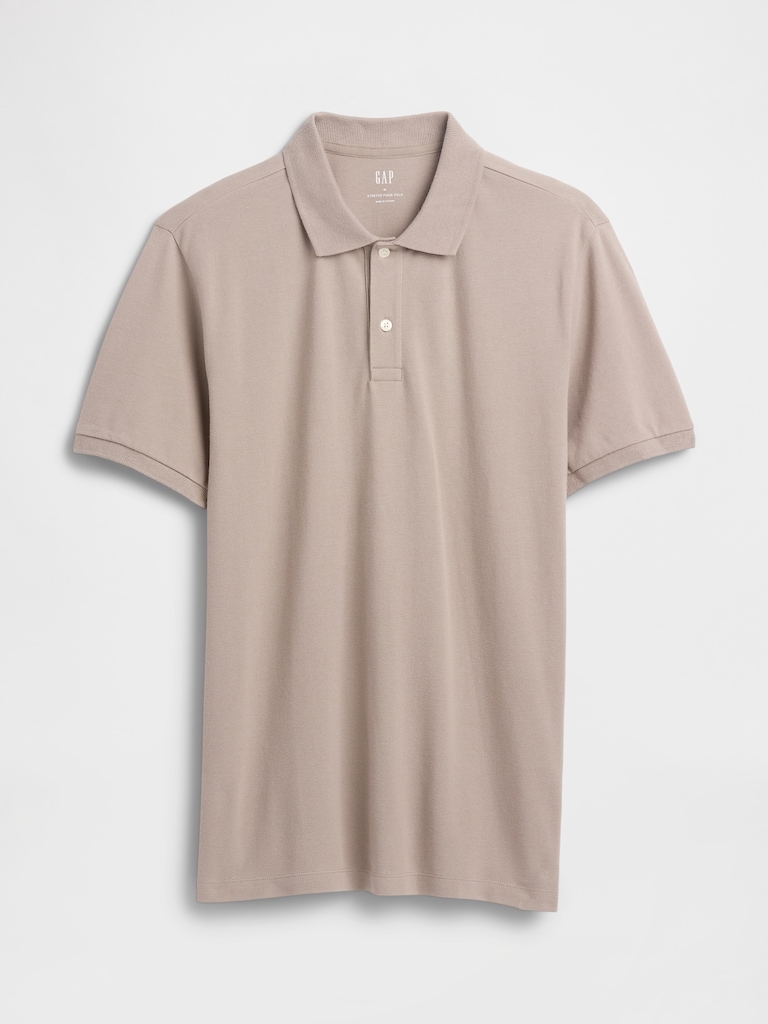 Stretch Pique Polo Shirt