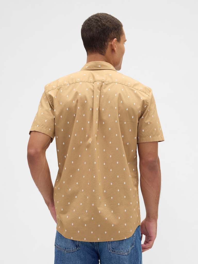 Stretch Poplin Shirt in Standard Fit