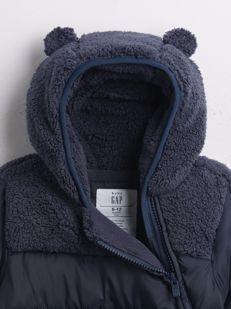 Baby Lightweight Puffer One-Piece