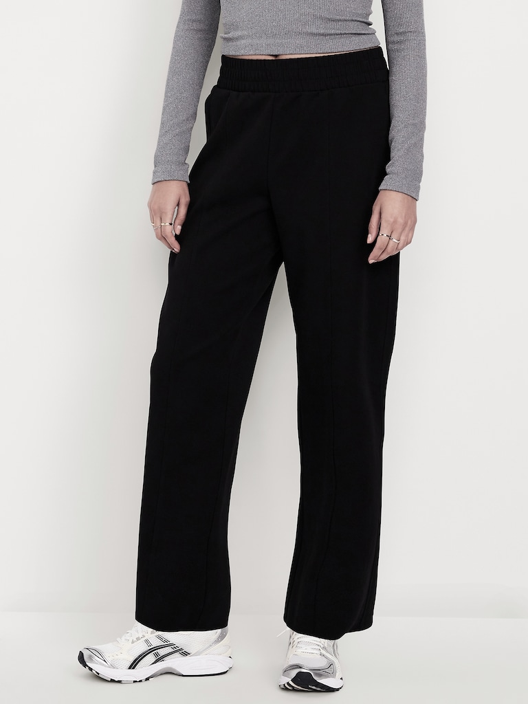 High-Waisted Dynamic Fleece Barrel Pants