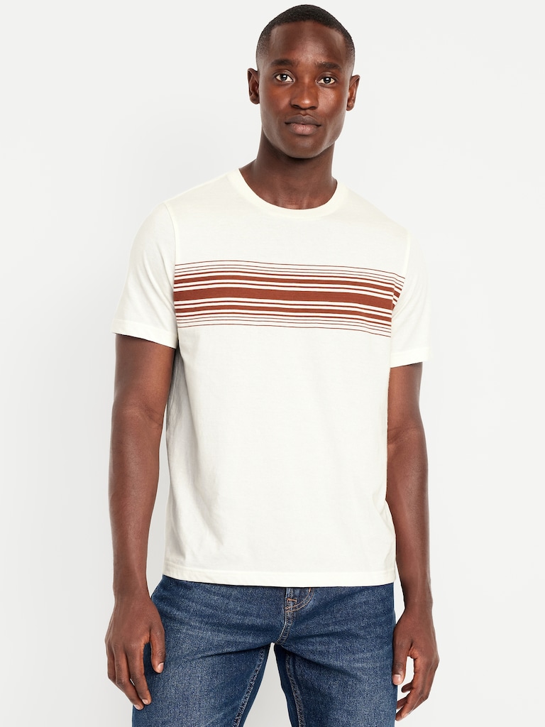 Crew-Neck Striped T-Shirt