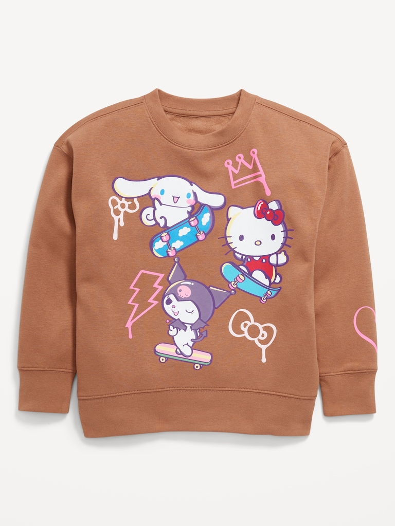 Hello Kitty® Oversized Graphic Tunic Sweatshirt for Girls