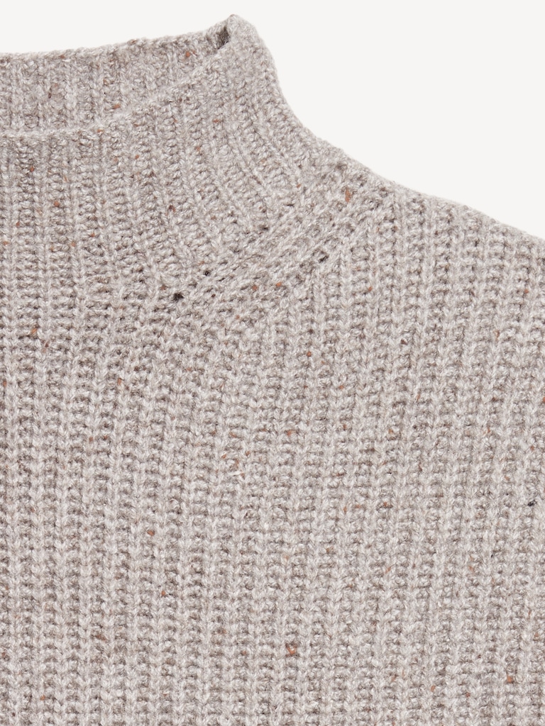SoSoft Cropped Mock-Neck Sweater