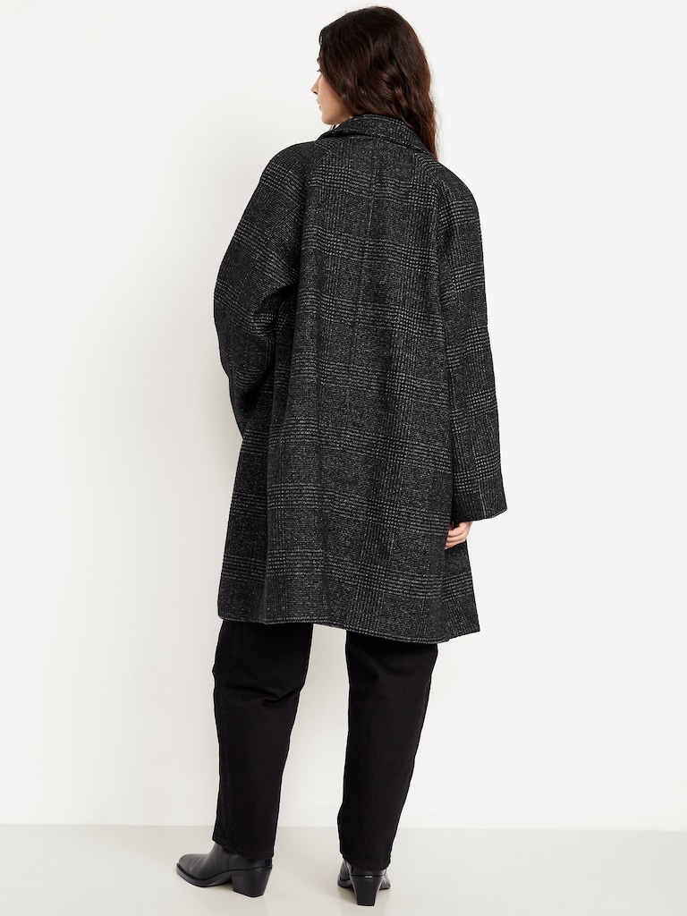 Relaxed Button-Front Mac Coat