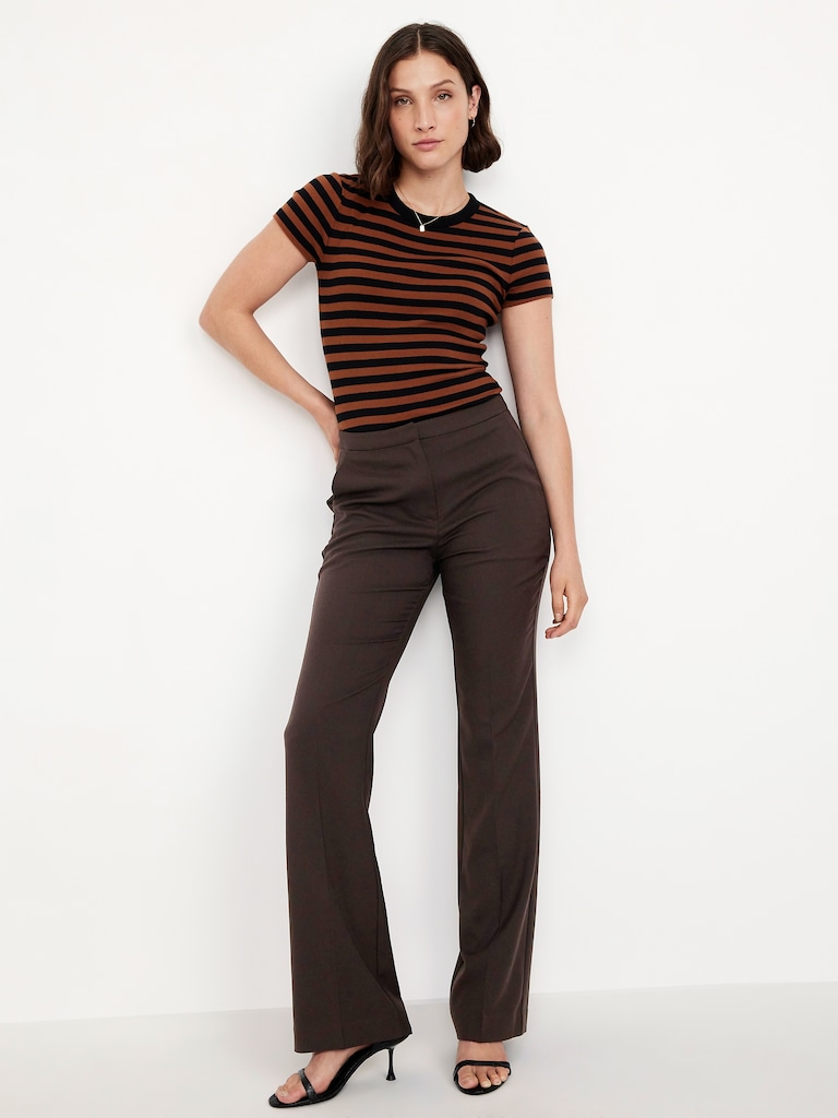 Mid-Rise Taylor Boot-Cut Pants