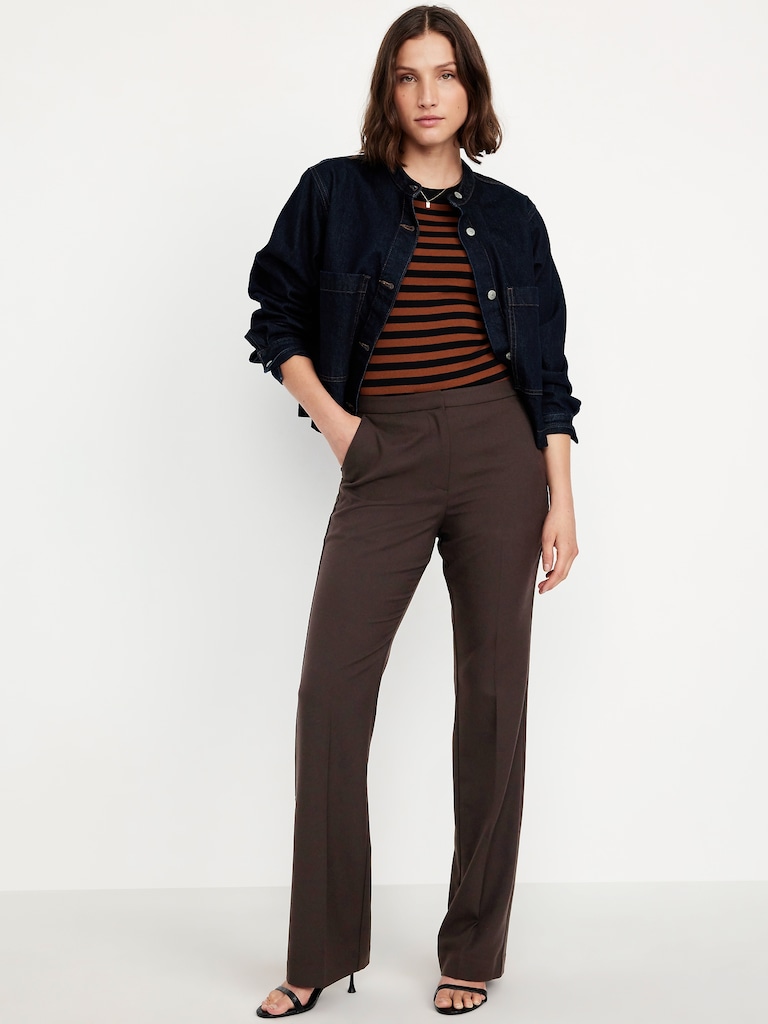 Mid-Rise Taylor Boot-Cut Pants