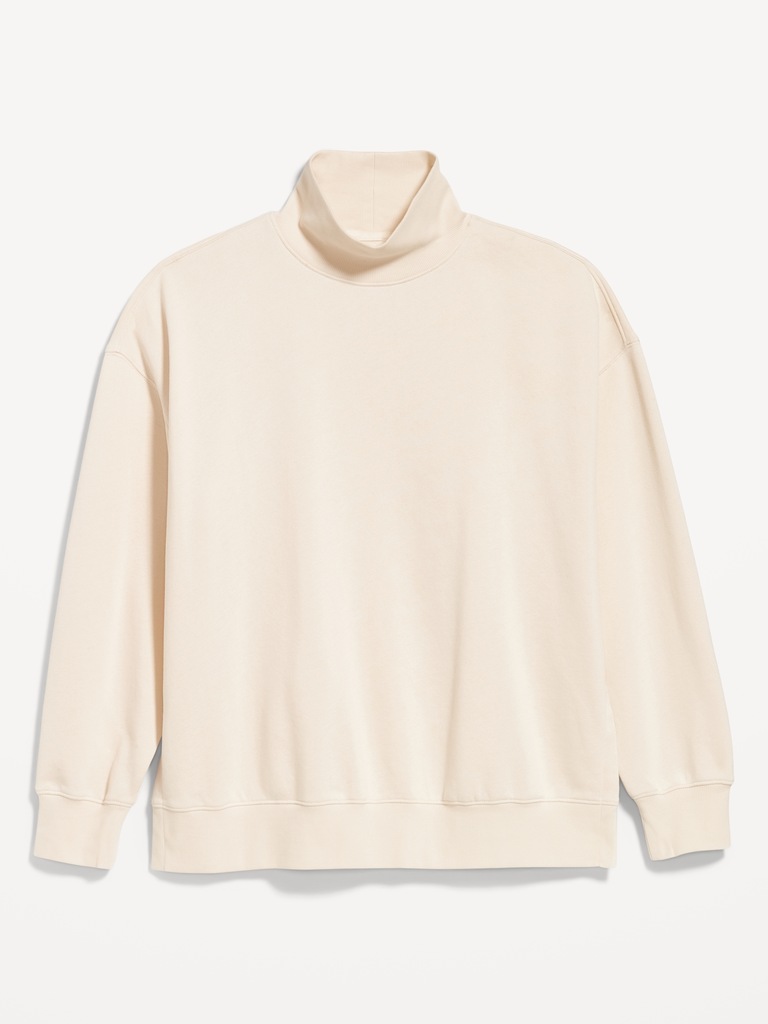 Chandail long surdimensionné en coton ouaté PurConfort