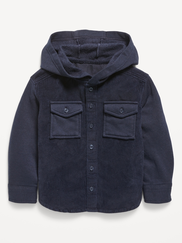 Hooded Corduroy Jacket for Toddler Boys