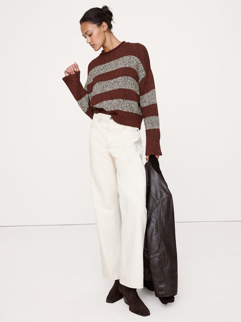 Cotton Roll-Neck Sweater