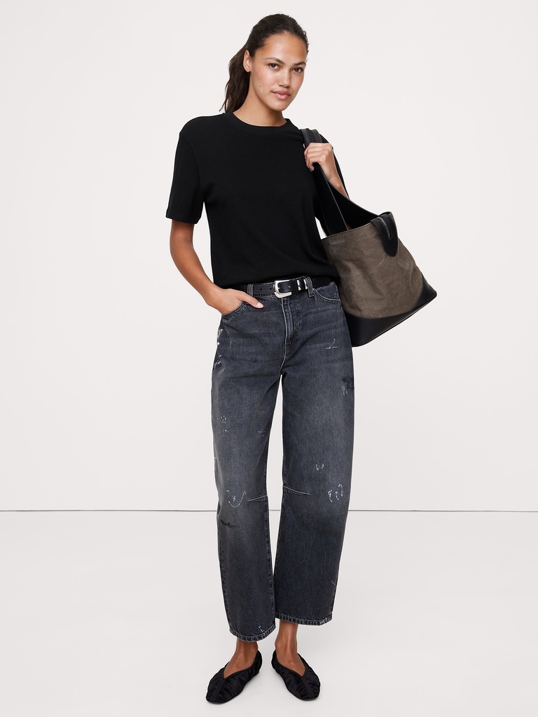 Relaxed Jersey Cotton Crew-Neck T-Shirt