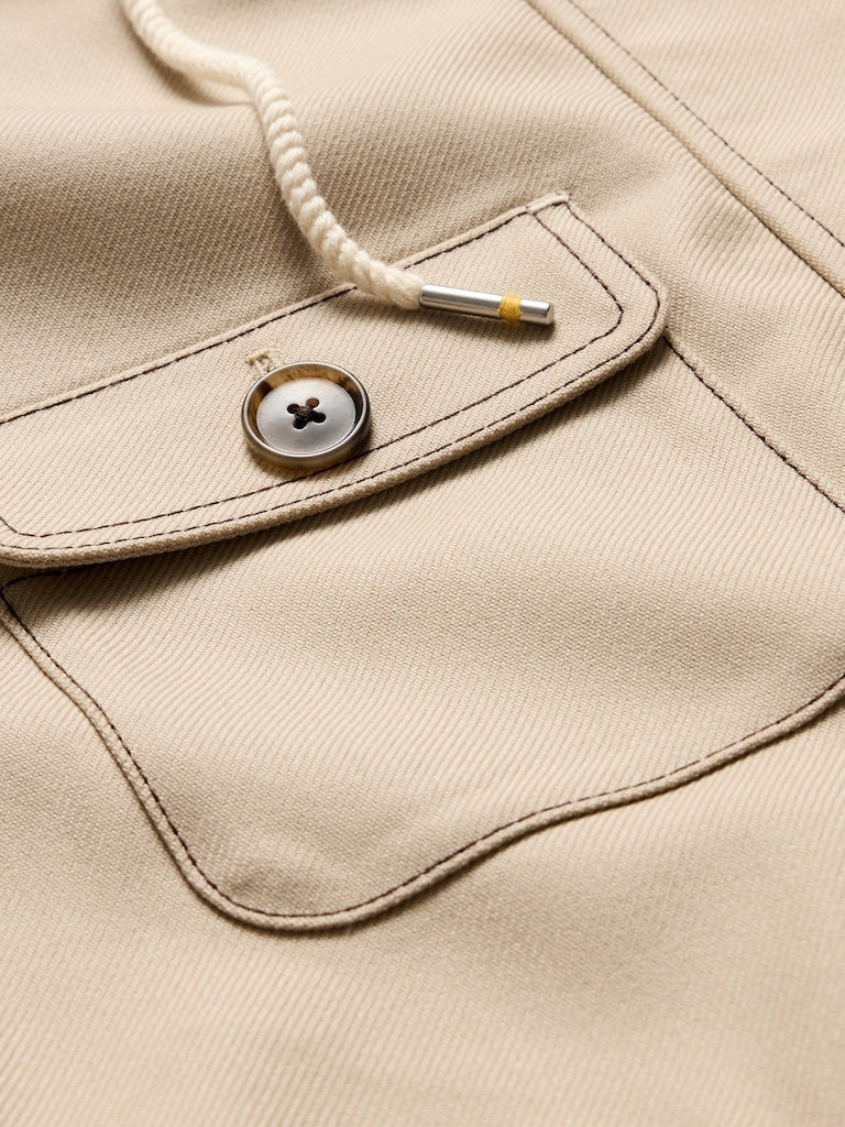 Oversized Italian Wool Utility Popover