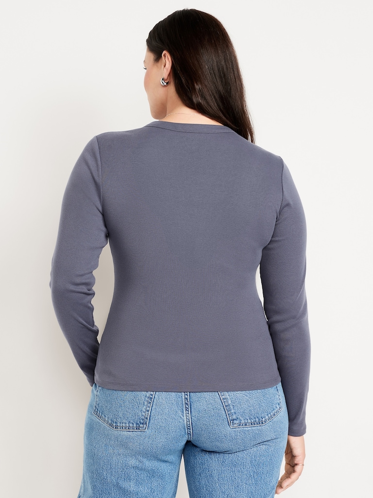 Snug Long-Sleeve Crew-Neck T-Shirt