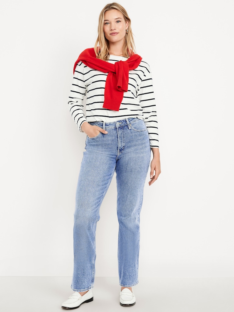 Extra High-Waisted Straight Jeans