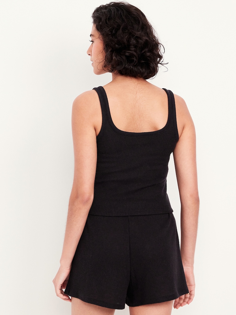 Cozy Waffle Pajama Tank Top