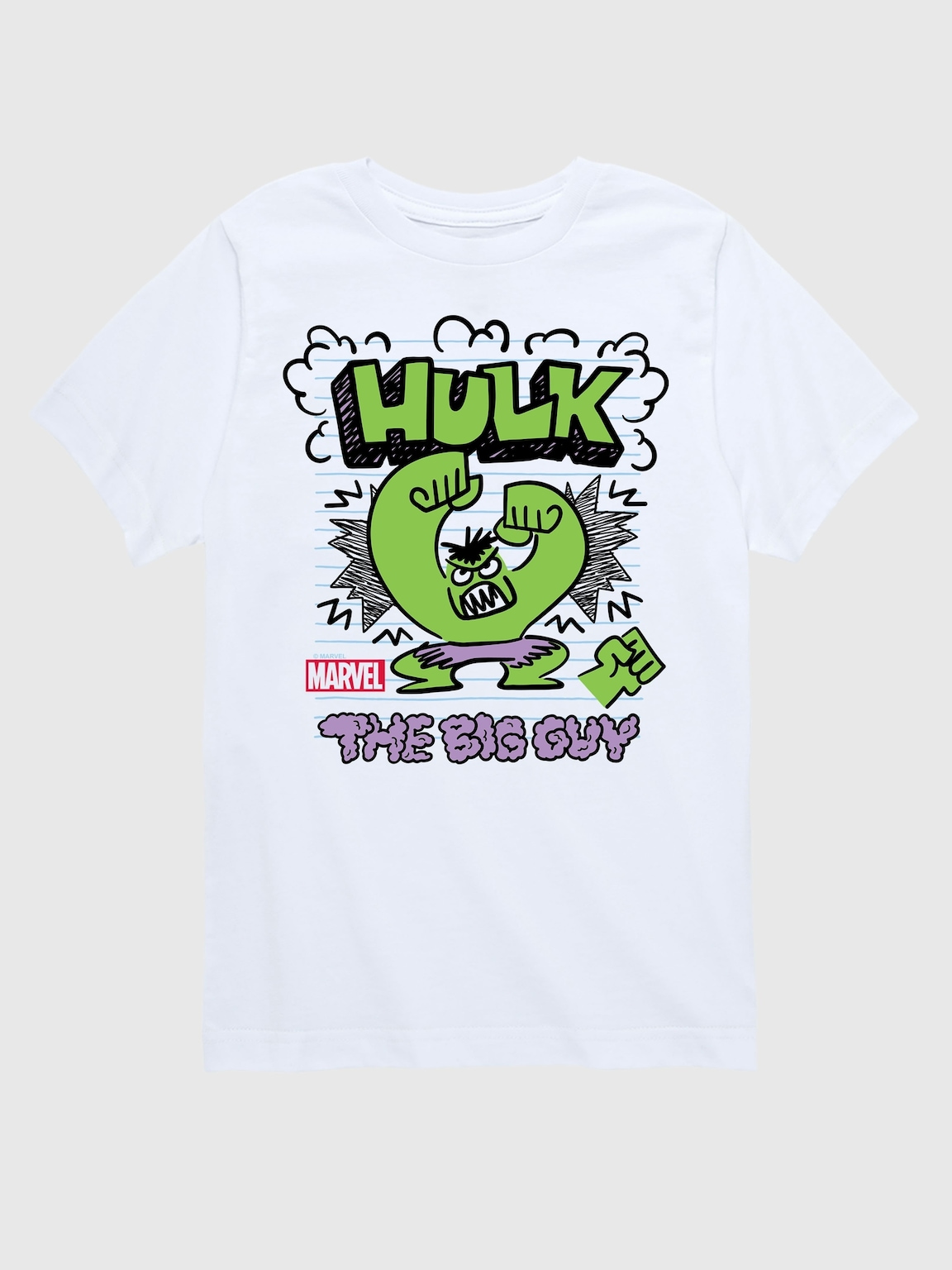 Toddler Marvel The Incredible Hulk Doodle Short Sleeve Graphic Tee