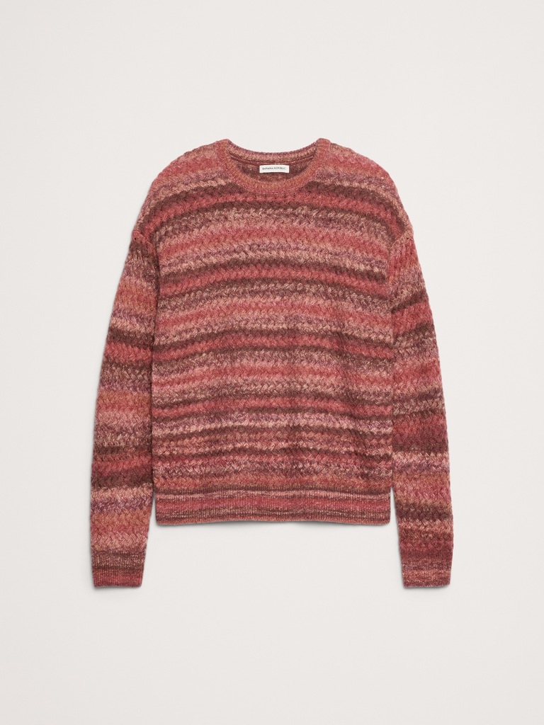 Space-Dye Crew-Neck Sweater