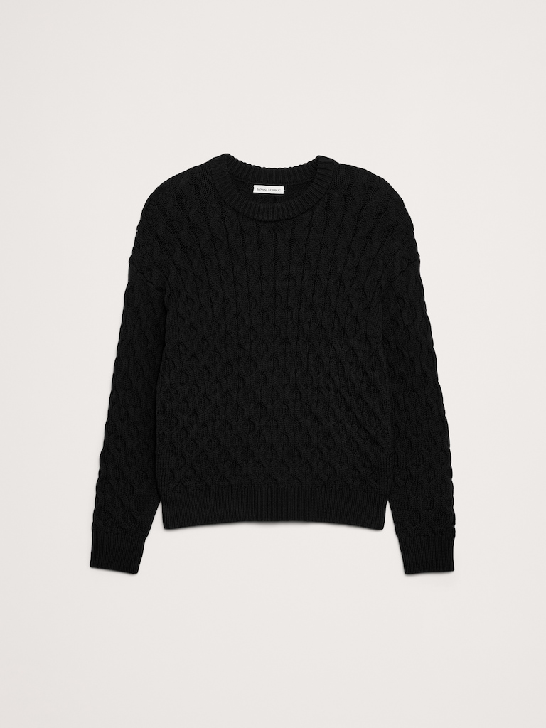 Honeycomb Crew-Neck Sweater