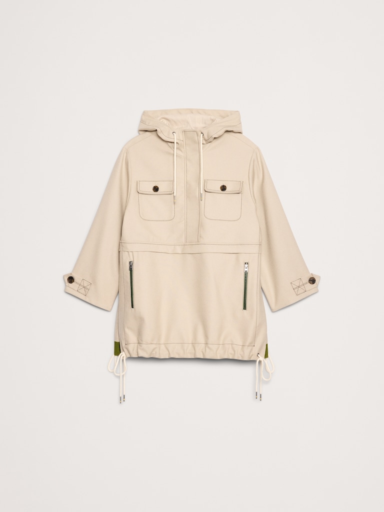 Oversized Italian Wool Utility Popover