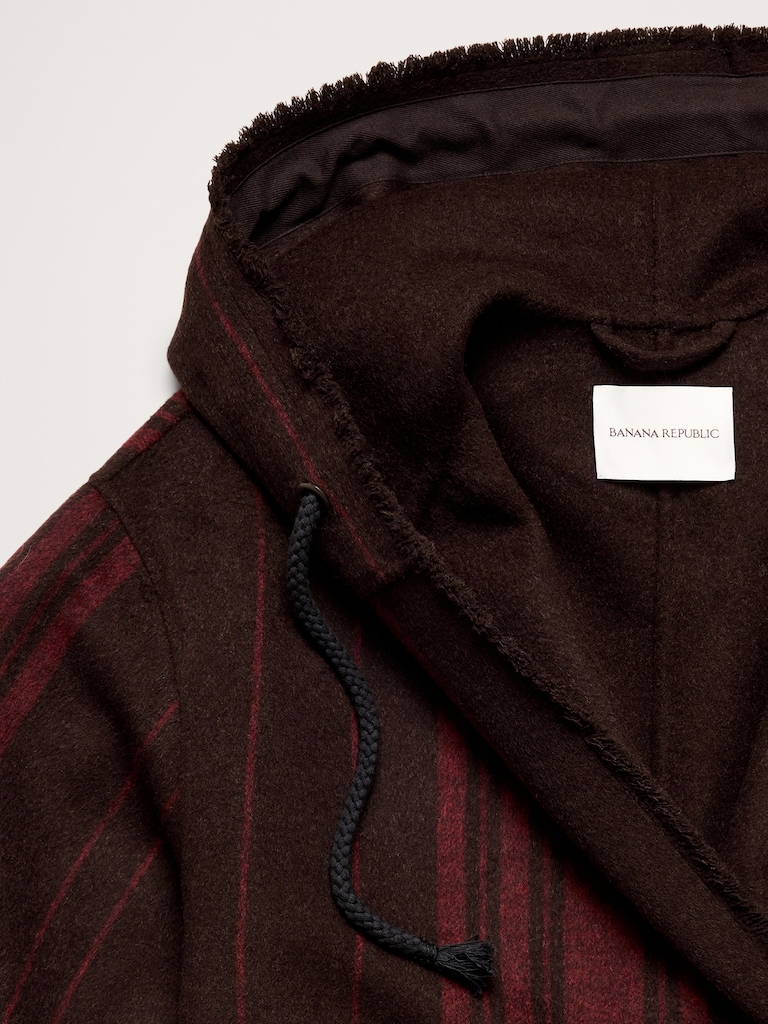 Double-Faced Wool-Blend Parka Coat