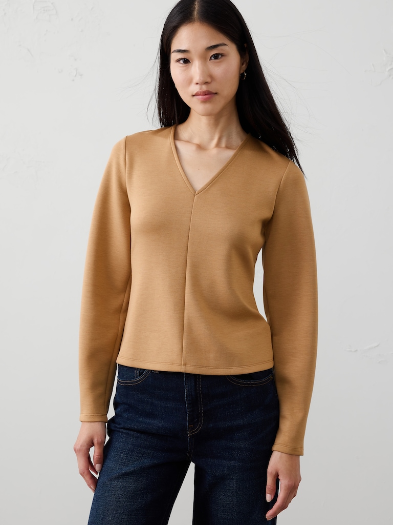 Soft Touch Seamed Top