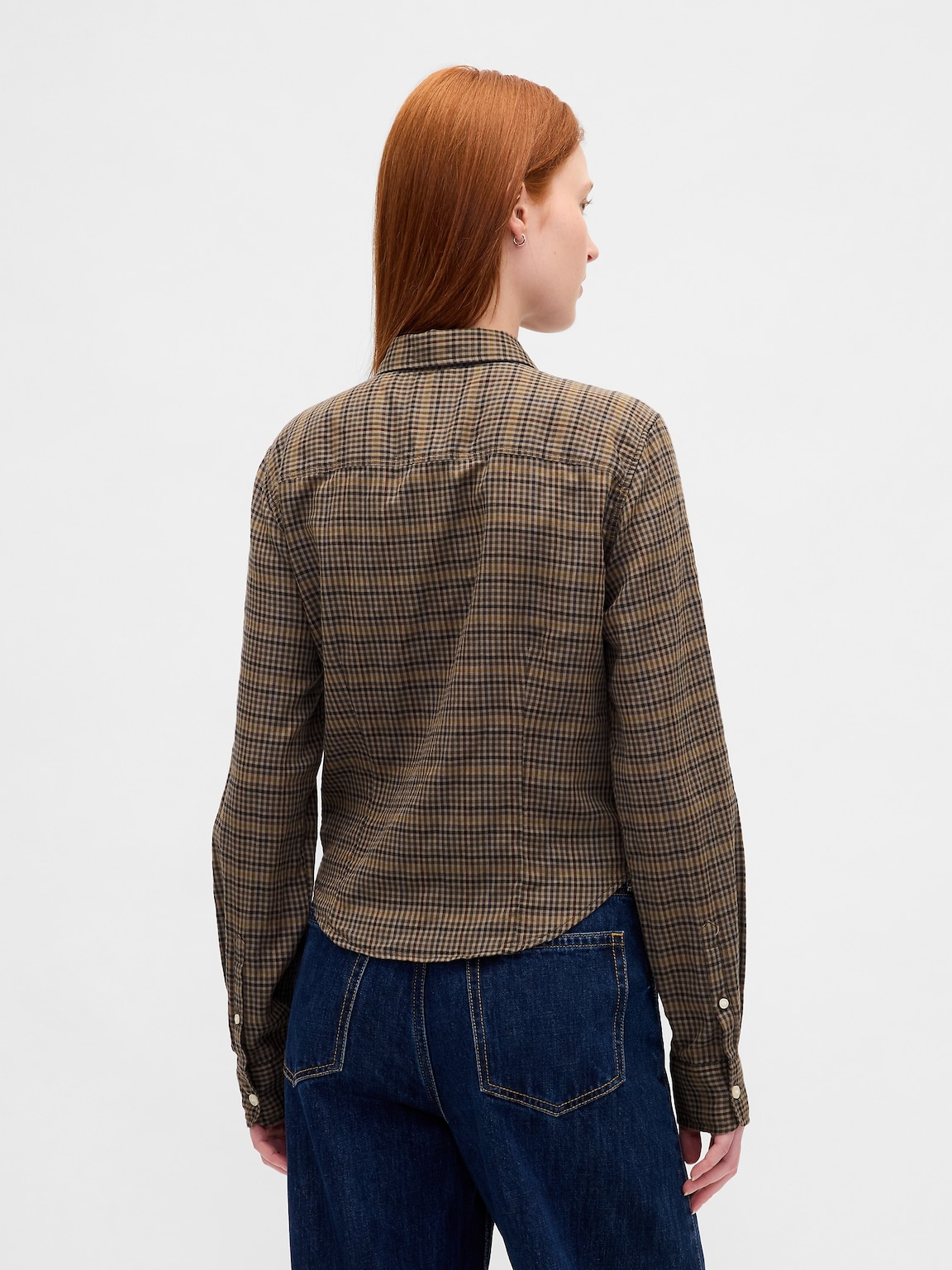 Flannel Fitted Plaid Shirt