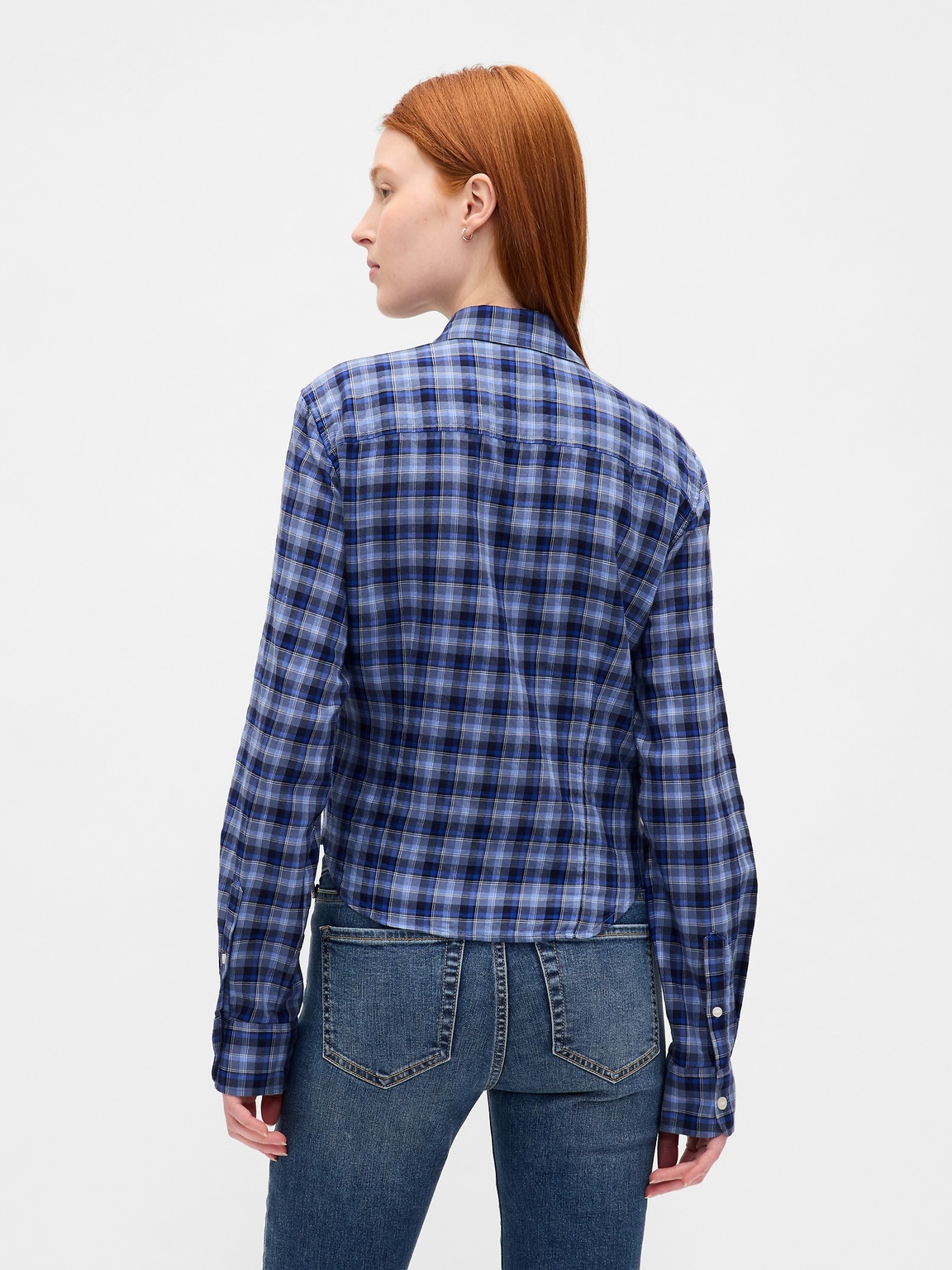 Flannel Fitted Plaid Shirt