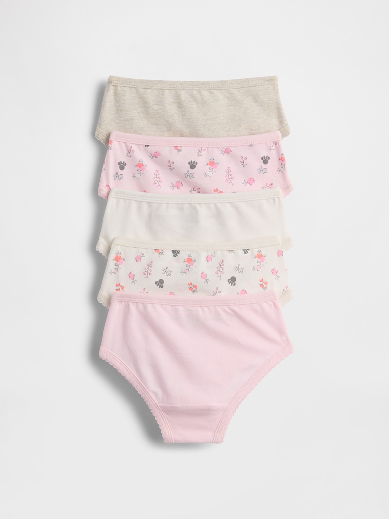 Gap × Disney Toddler Organic Stretch Cotton Briefs (5-Pack)