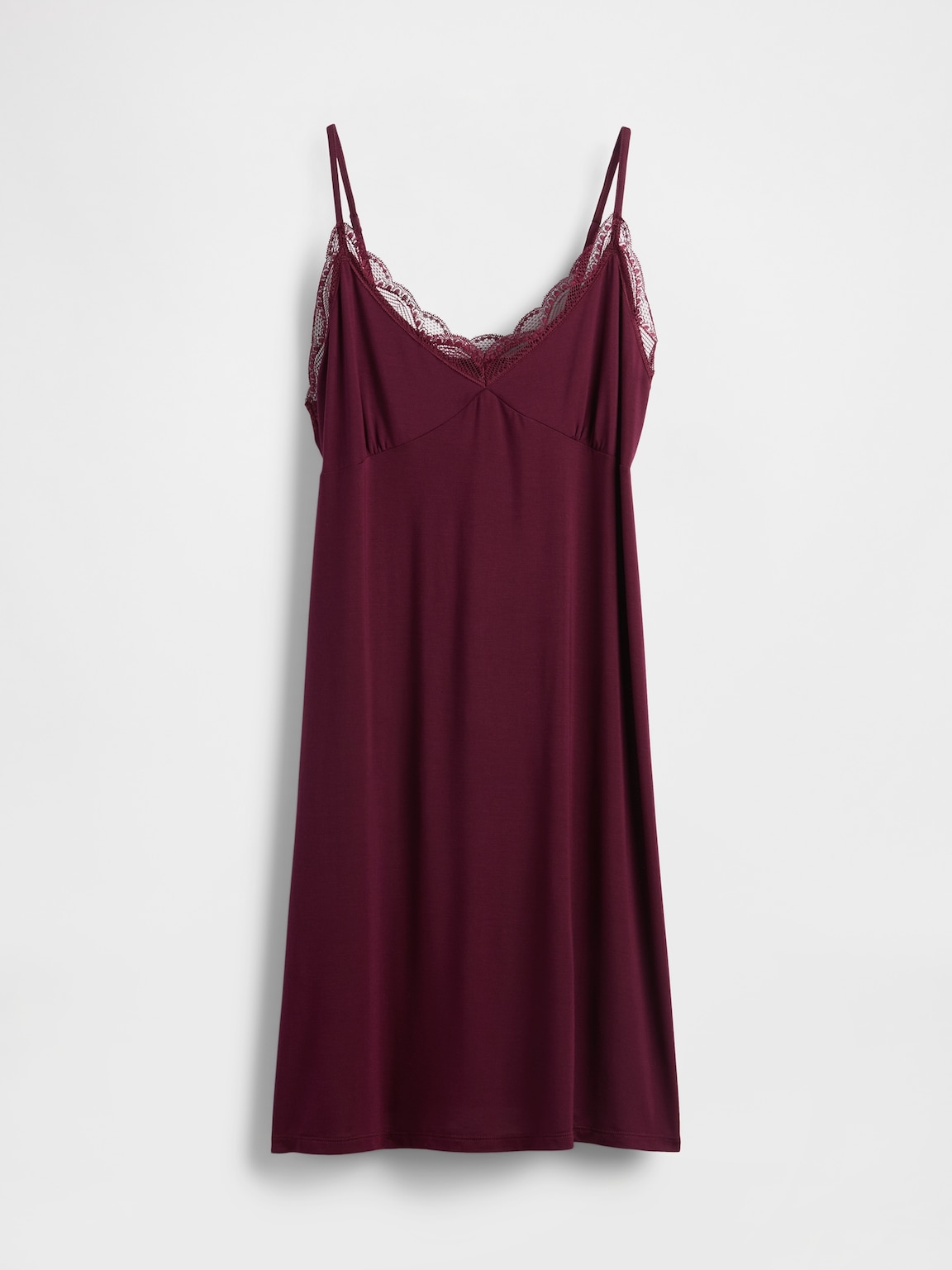 Modal Lace-Trim PJ Dress