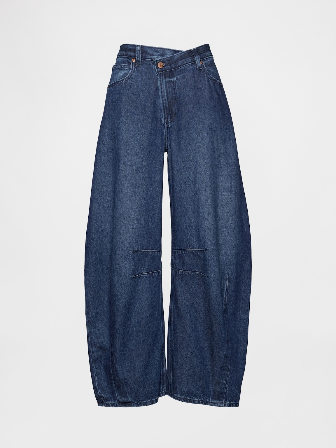 High Rise UltraSoft Crossover Horseshoe Jeans